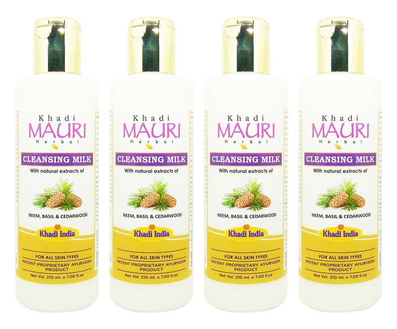 Khadi Mauri Cleansing Lotion - Pack of 4 (840 ml) - Image 1