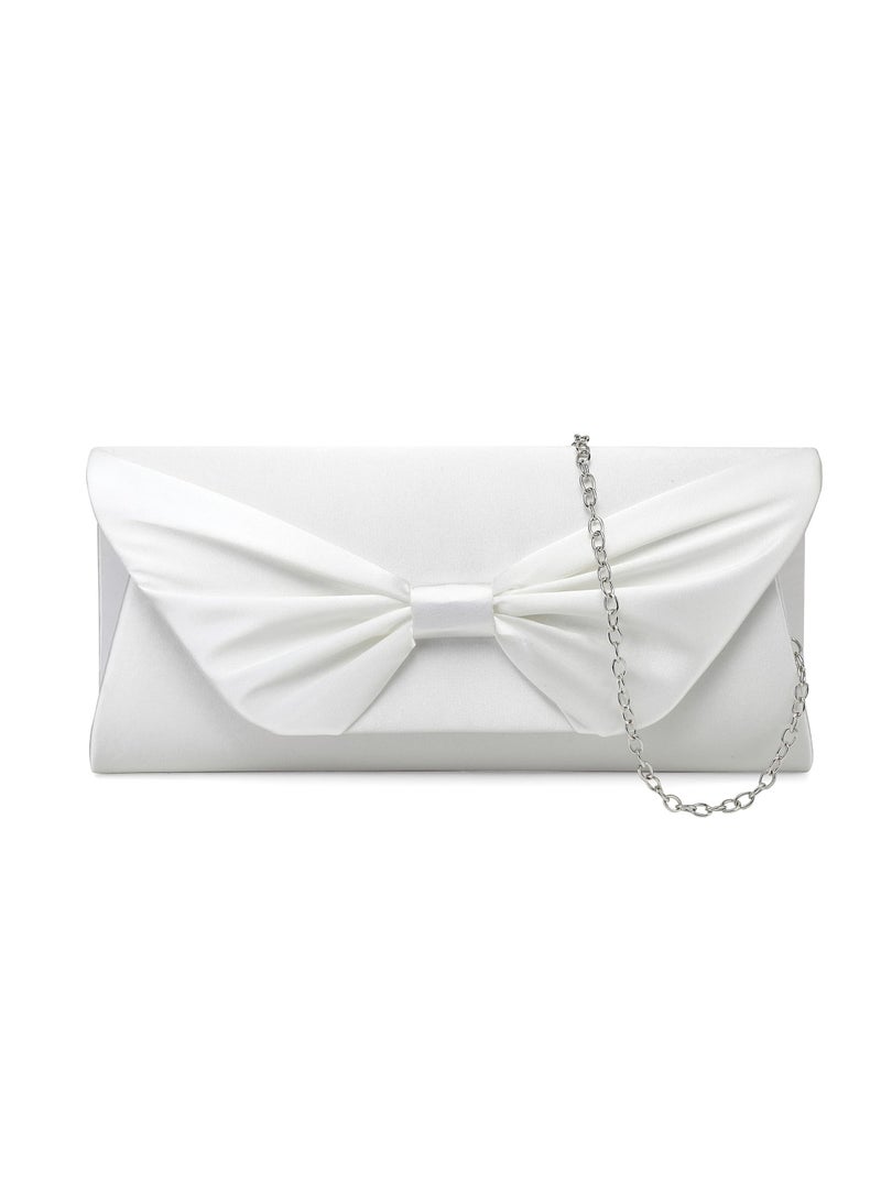 SYOSI Women Suede Envelope Clutch Bag, Evening Elegant Handbags Purse With Detachable Chain For Wedding Bridal Velvet Shoulder Bags - Image 1