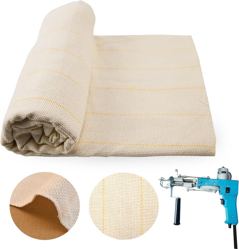 Yoquare 157" x 79" قماش مُحسّن للاستخدام من قبل الرهبان، مزود بخطوط مُحددة، قماش كبير مناسب لبندقية التطريز وإبرة النقش - Image 1