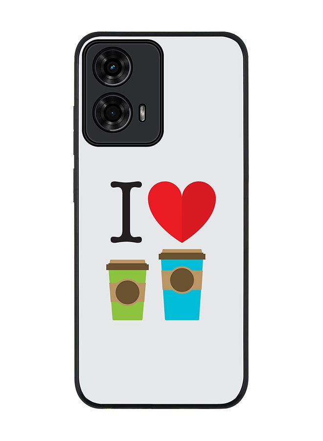 Stylizedd For Motorola Moto G04 / G04s Case,Slim fit Camera Protection, Shockproof Thin Phone cover - I Love Coffee - Image 1