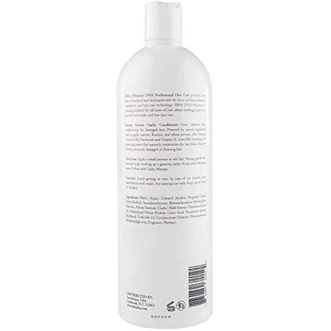 ISHA DNA KERATIN SYSTEM GARLIC CONDITIONER - INFUSED WITH KERATIN AND GARLIC EXTRACT FOR DAMAGED THINNING HAIR - STOPS HAIR LOSS AND PROMOTES GROWTH - DEEP CONDITIONING - SULFATE AND PARABEN FREE - Image 2