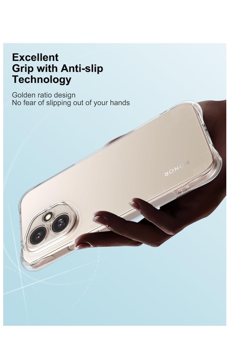 Clear Case for Honor 400, Anti-Yellowing, Reinforced Corners, Shock-Absorption Flexible Clear TPU Rubber Protective Cell Phone Cover - Image 5