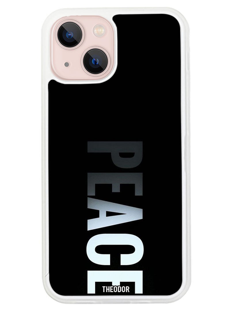 Theodor Protective Case Anti Scratch Shock Proof Cover For APPLE IPHONE 14 Peace (White Bumper) - Image 1