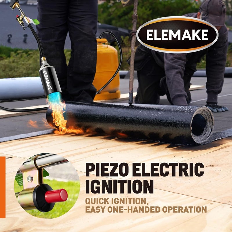 STEINBRÃœCKE Propane Torch Weed Burner - Weed Torch with 10ft Hose(CSA Certified), High Output Blow Torch with Trigger Electronic Ignition, Work for Garden, Burning Weeds & Stumps, Melting Ice & Snow - Image 4