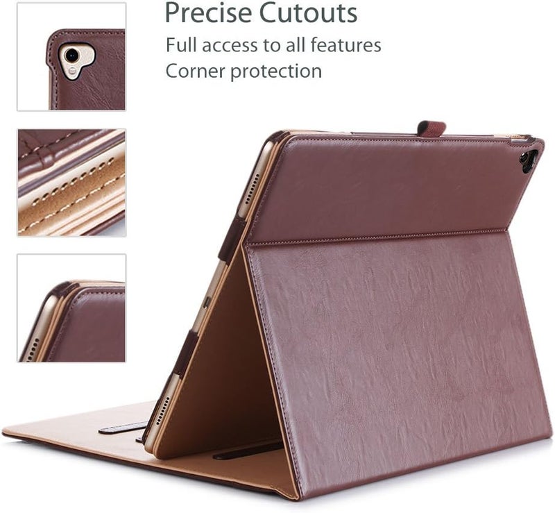 Procases Ipad Pro 12.9 2017/2015 Case Old Model , Stand Folio Case Cover For Apple Ipad Pro 12.9 Inch Only 2017 And 2015 Models , With Apple Pencil Holder -Brown - Image 5