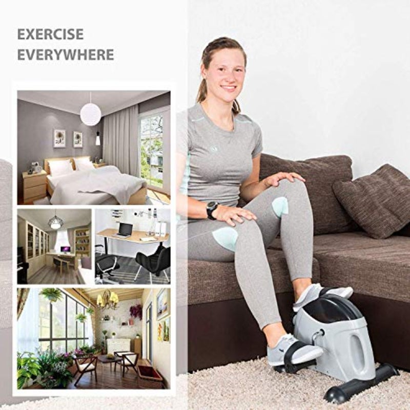 Fitness Master Gym Mini Exercise Bike Portable Home Pedal Exerciser Home Gym Fitness Leg Arm Cardio Training for Pregnant Women, Elderly, Disabled, Men, Physio Bike - Image 2