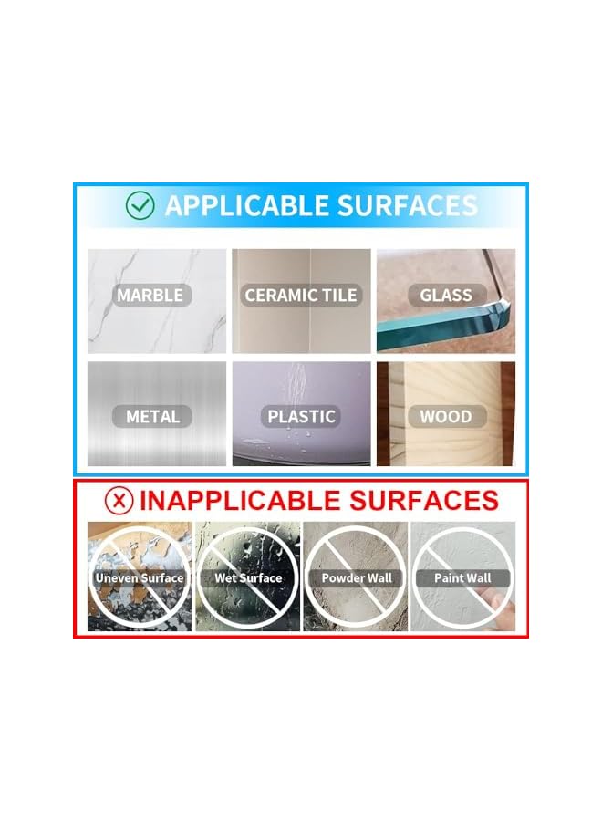 PROMASS promass Double Sided Tape Heavy Duty 6 * 6cm Clear Strong Adhesive Waterproof Removable Double Sided Mounting Tape for Home Office Wall Decor, DIY Crafts, Auto Glass Decor(50PCS)  - Image 5