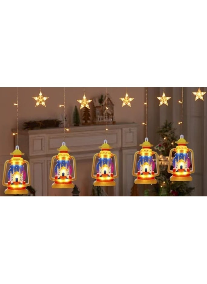 Ramadan Lantern Lights - LED Ramadan Decoration with 5 Large Lanterns & 5 Stars for Festive Ambiance - pzsku/ZB029127C7F38D891CE05Z/45/_/1740720917/10d5f8c5-69bc-4c07-8fc4-2d68fbbb5e47