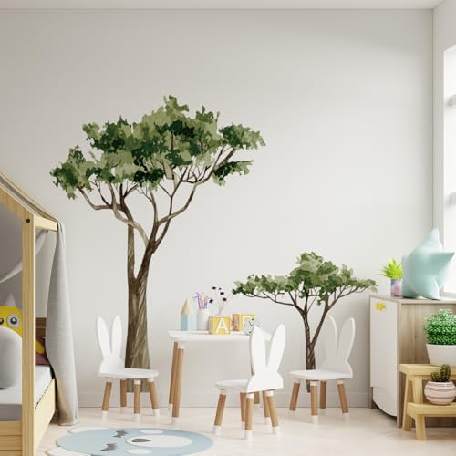 astrkiz Extra Huge Trees Wall Decals Peel and Stick, Self Adhesive PVC Realistic Tree Wall Mural Sticker, Precut Safari Acacia Tree Wall Art Decor for Kids Bedroom Playroom Nursery Room, 70.86"x88.58" - Image 2