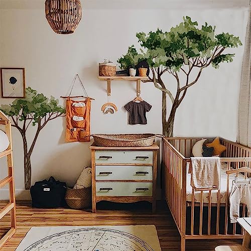 astrkiz Extra Huge Trees Wall Decals Peel and Stick, Self Adhesive PVC Realistic Tree Wall Mural Sticker, Precut Safari Acacia Tree Wall Art Decor for Kids Bedroom Playroom Nursery Room, 70.86"x88.58" - Image 1