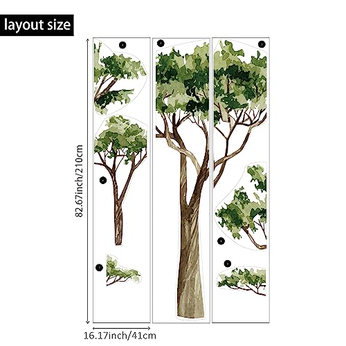 astrkiz Extra Huge Trees Wall Decals Peel and Stick, Self Adhesive PVC Realistic Tree Wall Mural Sticker, Precut Safari Acacia Tree Wall Art Decor for Kids Bedroom Playroom Nursery Room, 70.86"x88.58" - Image 4