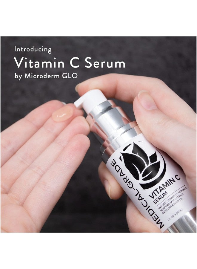 Microderm GLO Vitamin C Serum Professional Brightening Facial Skin Serum With Advanced Collagen Boosting Antiaging Vitamin C & E To Help Skin Look More Firm Even Textured And Radiant 1 Oz - Image 2