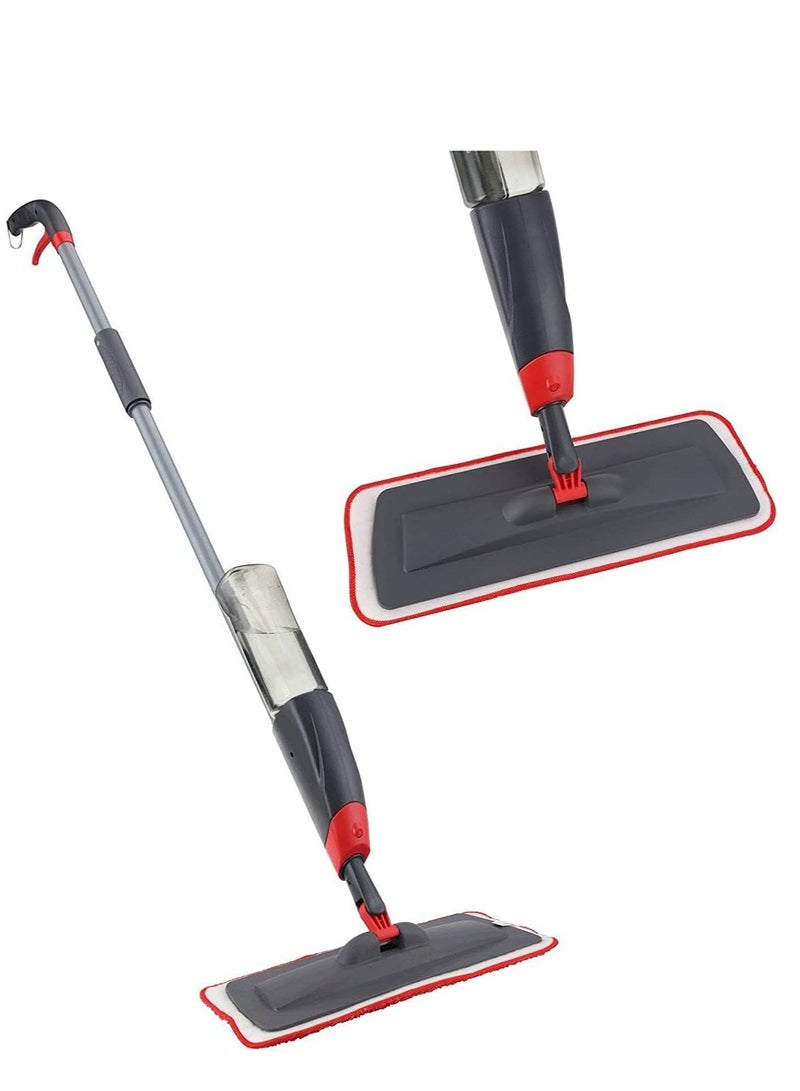 ممسحة مايكروفايبر مع بخاخ رمادي/ أحمر/ أبيض - Image 1