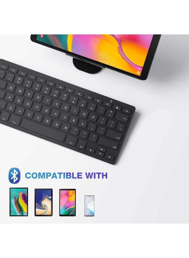 Bluetooth Keyboard for Windows & Mac, Compact Wireless Keyboard Compatible With MacBook, iMac, Mac Mini, Laptop and PC, Deep Black - Image 4