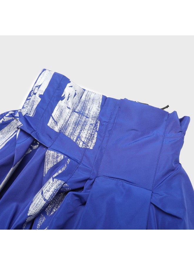 Zara Luxury Modern Stylish Chic Color-Blocking Irregular Design High-Waist Loose Straight Midi Skirt - Image 4