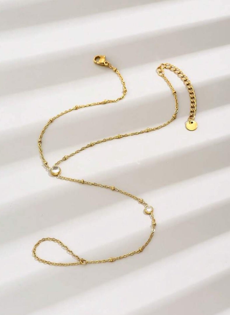 Equal Amazing Women's Stainless Steel Gold Plated Anklet - Image 3