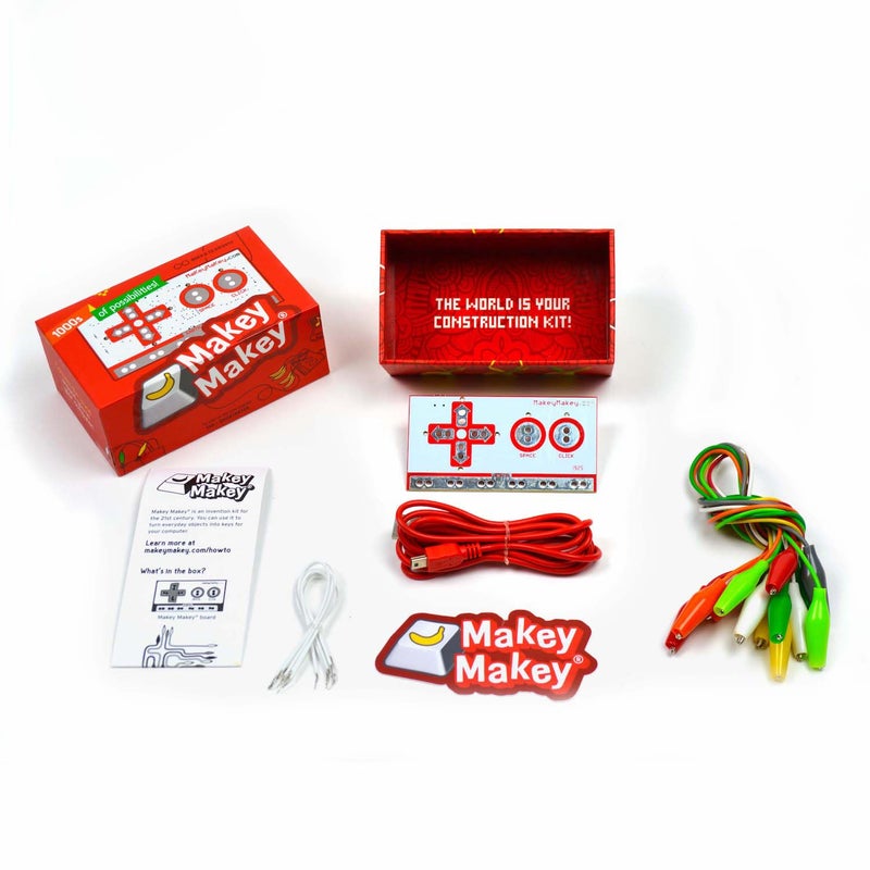 Makey Makey مجموعة ماكي ماكي STEM من جوي لابز، مجموعات العلوم التعليمية، الآلاف من أنشطة الهندسة وبرمجة الكمبيوتر، تعلم التكنولوجيا العملي الممتع، مجموعات الهندسة للأطفال، مجموعات STEM - Image 2