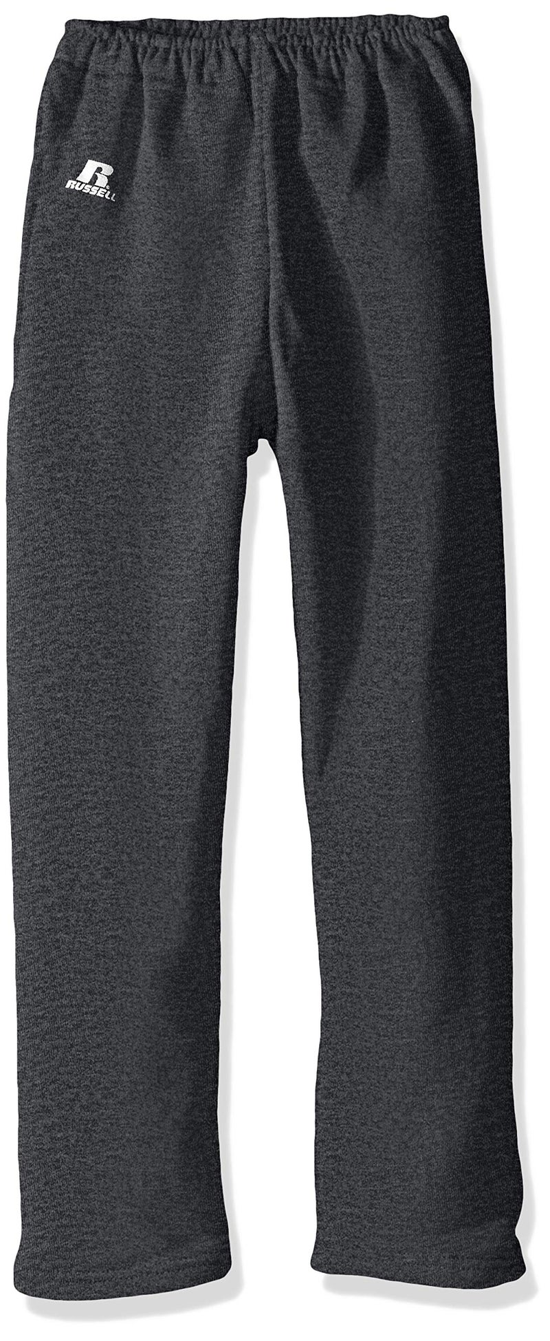Russell Athletic Big Boys' Youth Dri-Power Fleece Open Bottom Pocket Pant, Black Heather, Medium - Image 5