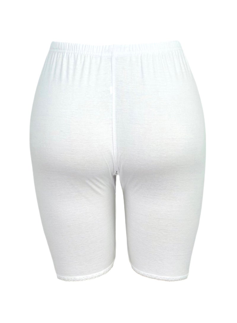 سيتي روز 3 قطع شورت شرعي نسائي داخلي قطن أبيض - Image 3