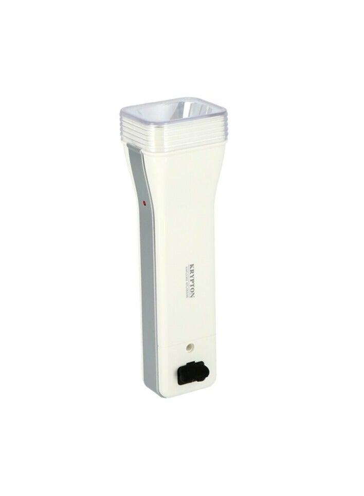 KRYPTON Krypton Rechargeable LED Flashlight With Solar Panel - High Power Super Bright Torch Light - Image 1