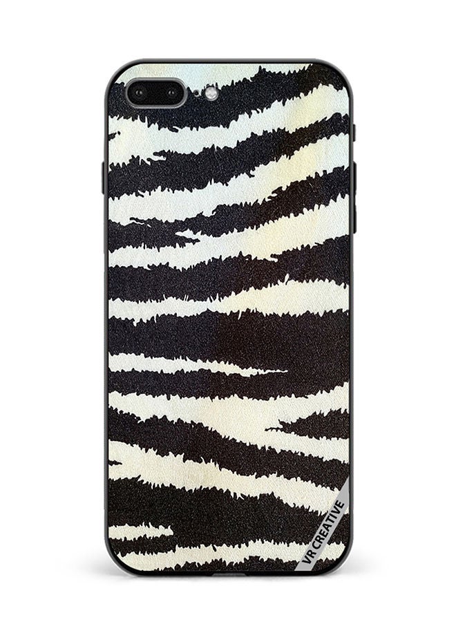 VR CREATIVE Protective Case Cover For Apple iPhone 7 Plus/8 Plus Cotton Fabric With Zebra Texture Design Multicolour - Image 1