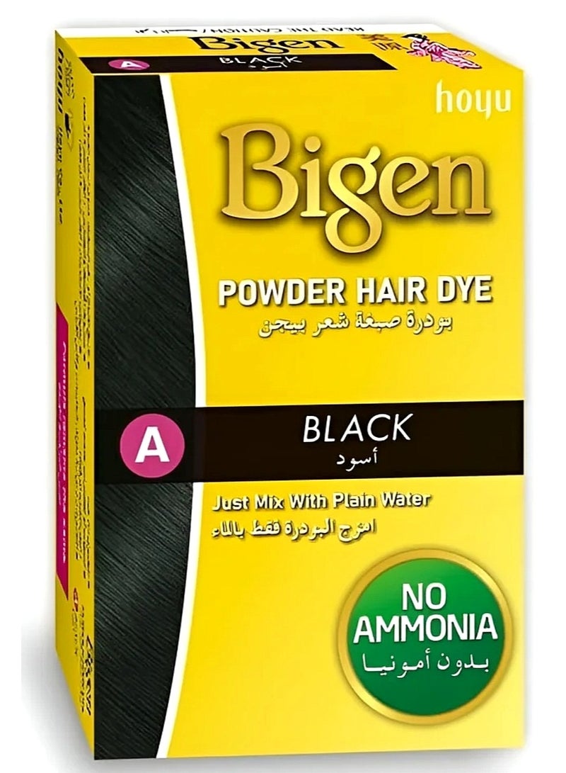 بايجن صبغة شعر بودر أسود 6 جرام