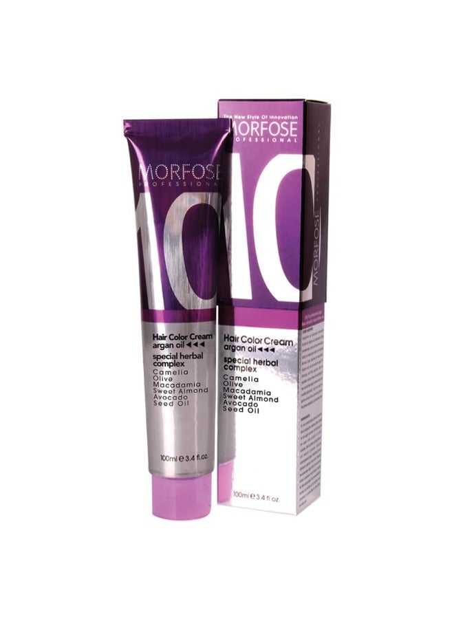 MORFOSE Morfose Hair Color Cream with Argan Oil - Special Herbal Complex (5.11 Intense Light Ash Brown) 100ml - Image 1