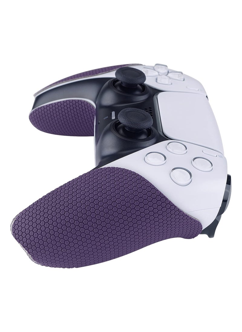 playvital - PlayVital Purple Anti-Skid Sweat-Absorbent Controller Grip for PS5 Controller, Professional Textured Soft Rubber Pads Handle Grips for PS5 Controller - PFPJ006 - Image 1