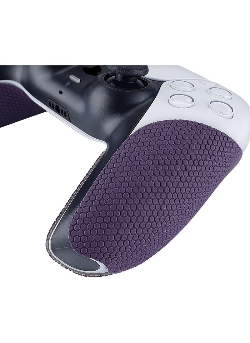 playvital - PlayVital Purple Anti-Skid Sweat-Absorbent Controller Grip for PS5 Controller, Professional Textured Soft Rubber Pads Handle Grips for PS5 Controller - PFPJ006 - Image 1