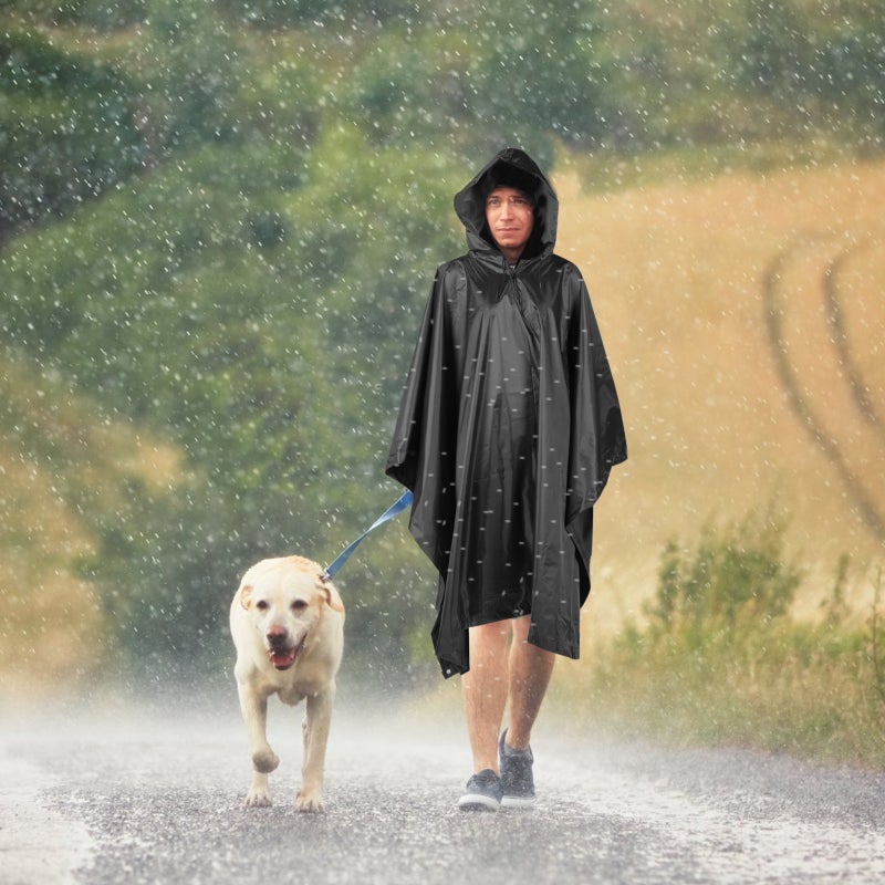 Outdoor Poncho Adult Cycling Poncho Three-in-one Raincoat Hoodie Adult Raincoat - Image 3