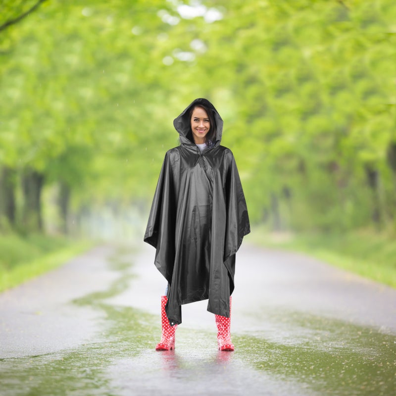 Outdoor Poncho Adult Cycling Poncho Three-in-one Raincoat Hoodie Adult Raincoat - Image 2