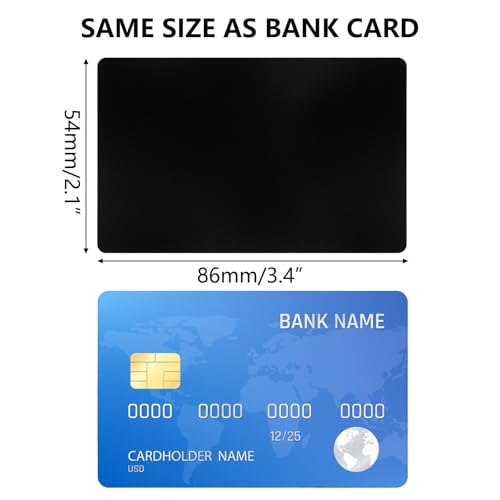 YOUEON 200 Pcs Metal Business Card Blanks for Laser Engraving 86 x 54 x 0.2 mm, 10 Colors Aluminum Sheet Engraving Blanks, Multipurpose DIY Cards for Home, Office, Projects - Image 2