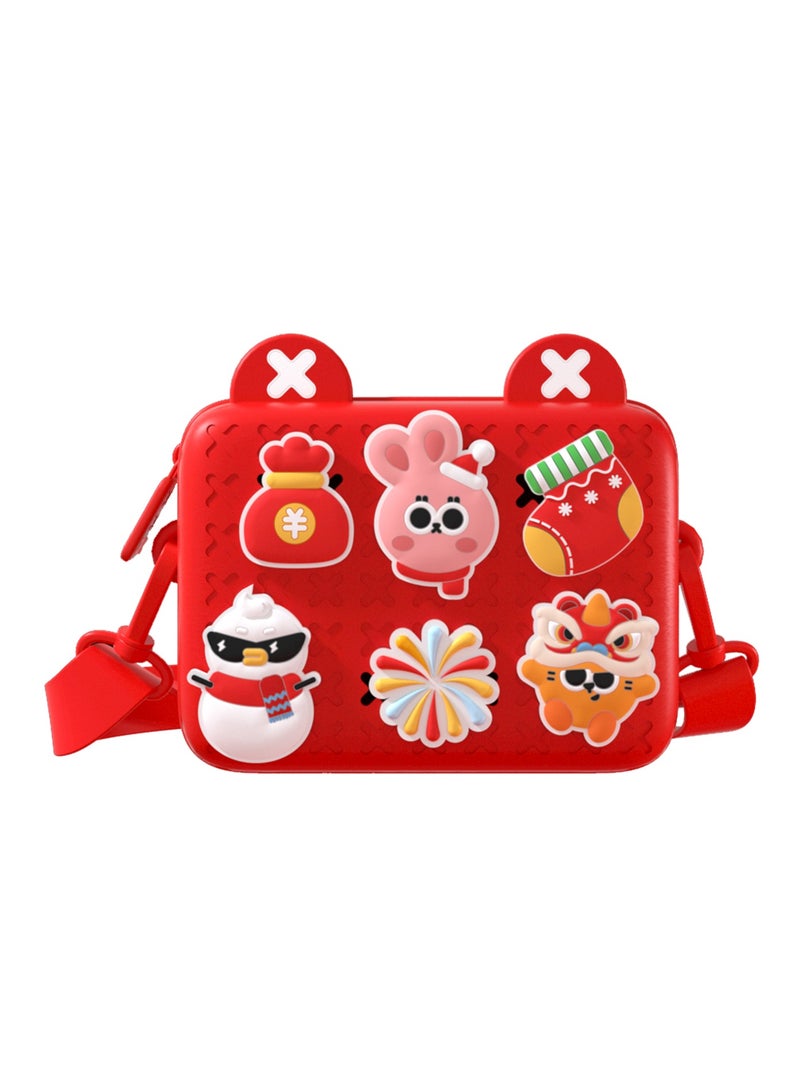 بيكوسيسي حقيبة كتف صغيرة للأطفال بيكوسيسي مزينة بشخصيات كرتونية - Image 1