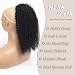 HLSK Afro Kinky Curly Drawstring Pontail Human Hair For Black Women4C Natural Curly Drawstring Ponytail Extension10A Brazilian Virgin Kinky Curly Human Hair Ponytail 20 Inch - Image 2
