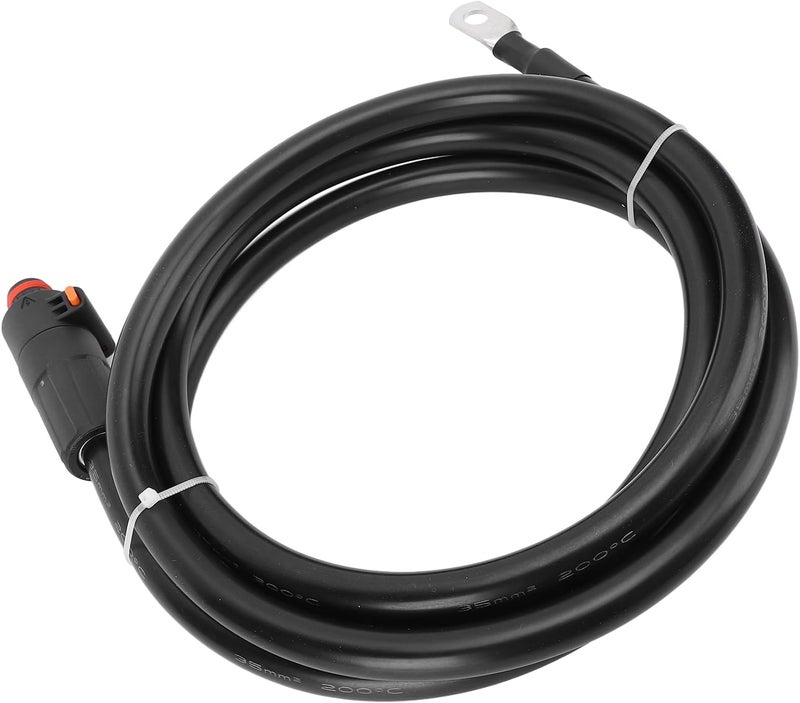 كابل بطارية Acouto 35mm² مع قابس مستقيم وطرف SC35-8، طول 1 متر، مقاوم للعوامل الجوية للدراجات النارية والقوارب والجرارات (1 متر/3.3 قدم) - Image 3