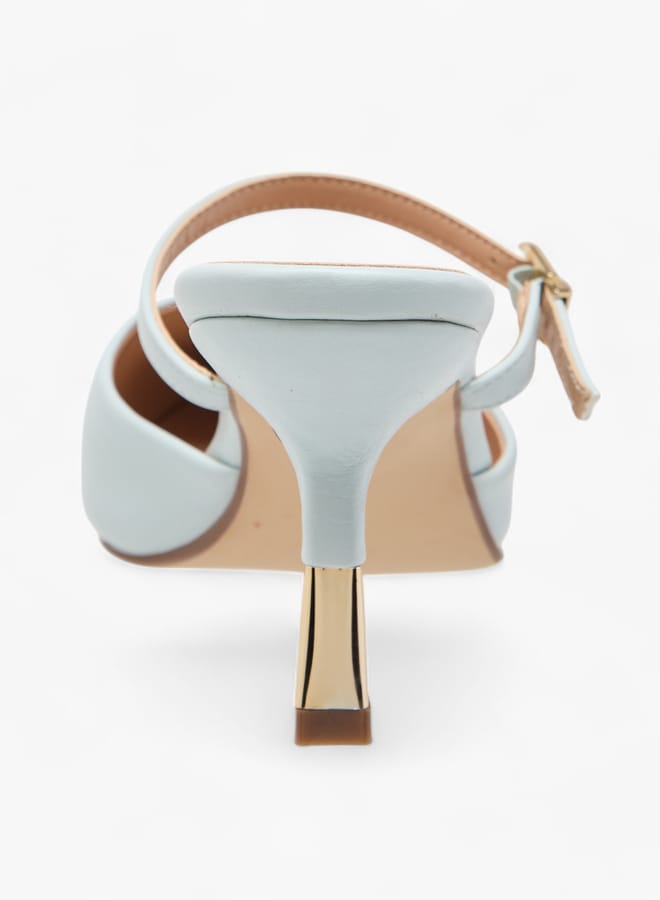 Celeste Women's Solid Slip-On Mules with Stilettos Heels - Image 5