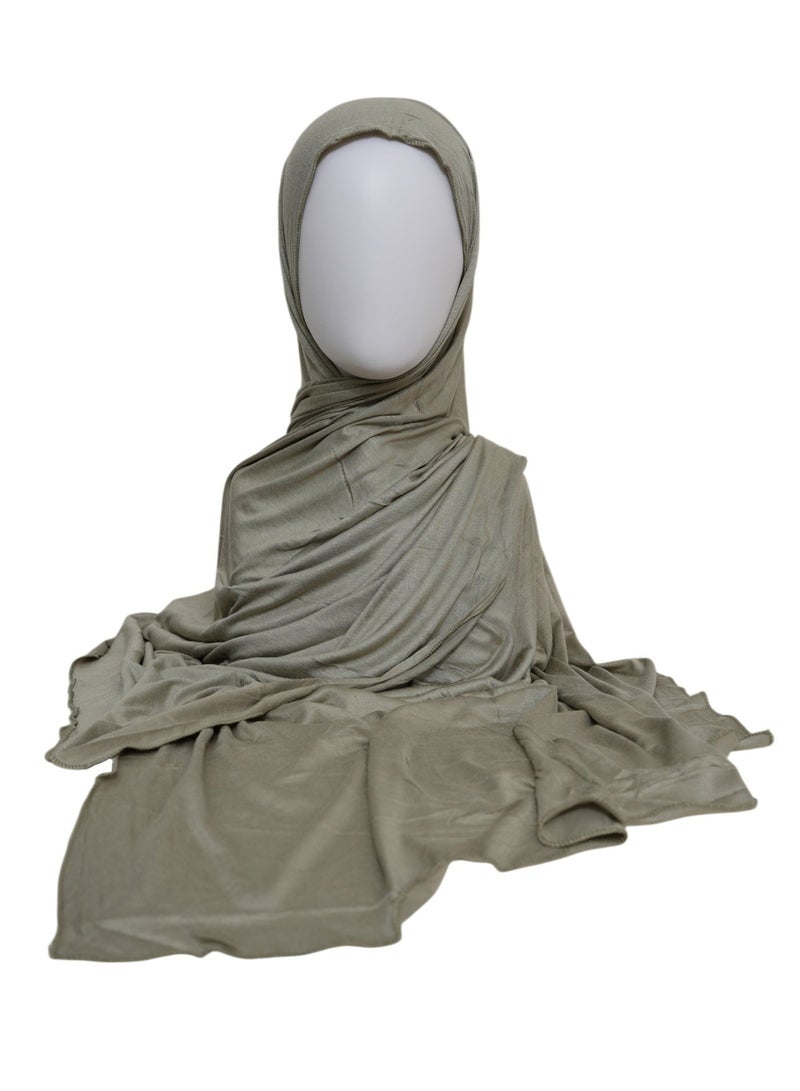 Moja Hijab for Women | Moja Premium Bamboo Jersey Hijab – Sage Green - Image 1
