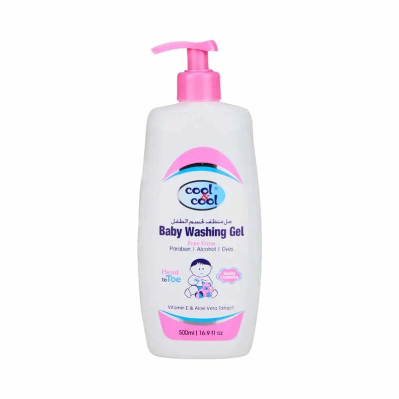 Cool & Cool Baby Washing Gel with Aloe Vera and Vitamin-E Extract- 500ml - Image 1