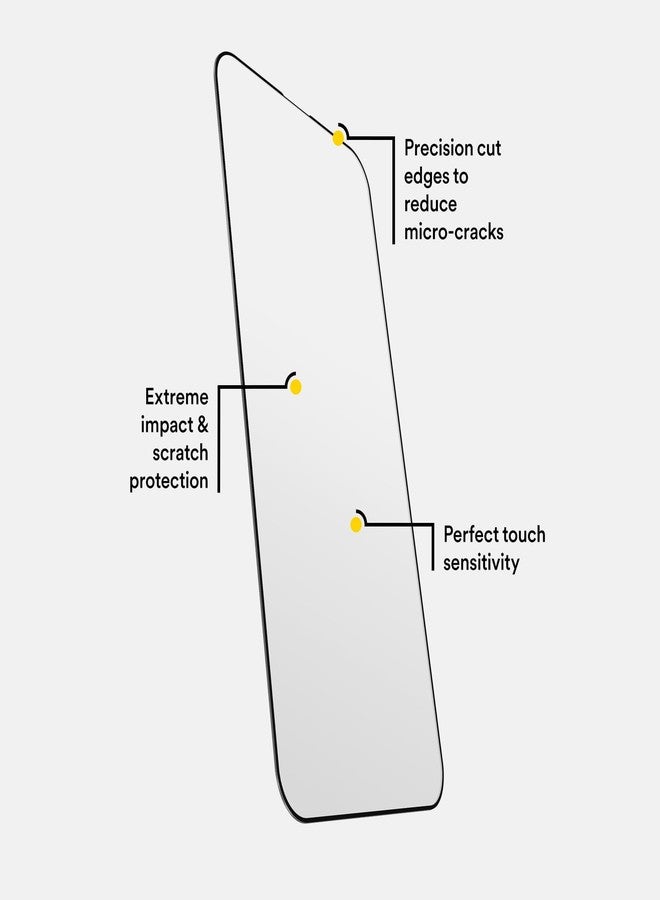 BodyGuardz Pure 3 Edge Glass Screen Protector Compatible with iPhone 15 Pro/iPhone 15, Durable Tempered Glass, Edge to Edge Coverage, Easy Installation, Case-Friendly, Clear - Image 4