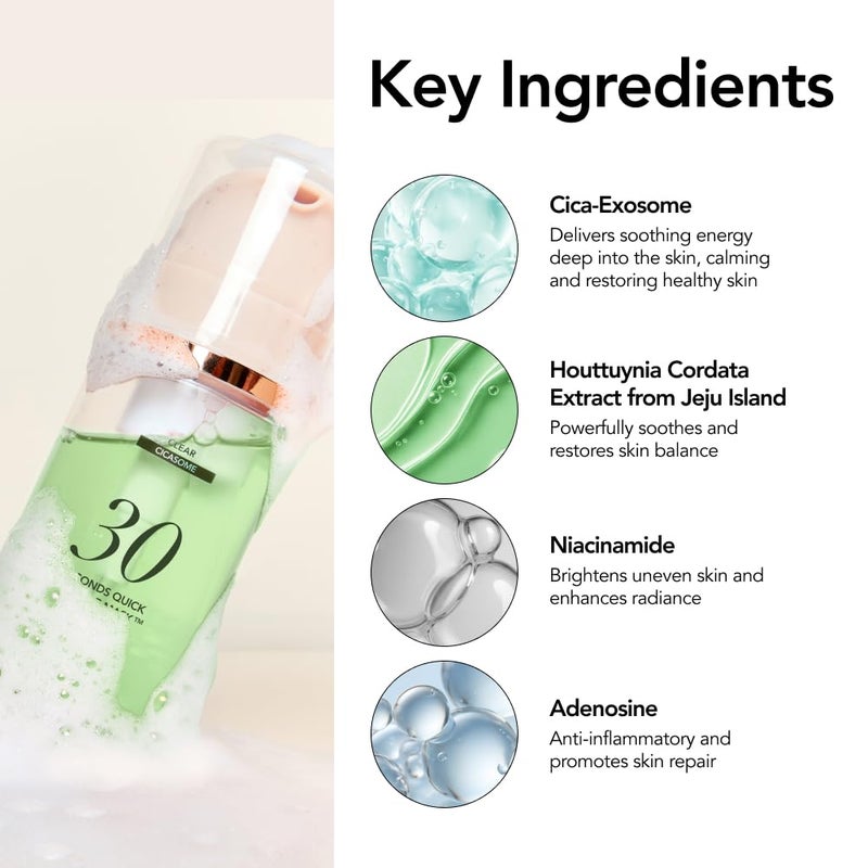 MENOKIN 30 Seconds Quick Bubble Mask [CLEAR] - [Cica] in Micro-bubbles For Soothing & Skin Strengthening, Hydration, Clearer Complexion, Korean Skin Care Essential, 50 Uses, 2.36 fl.oz - Image 5