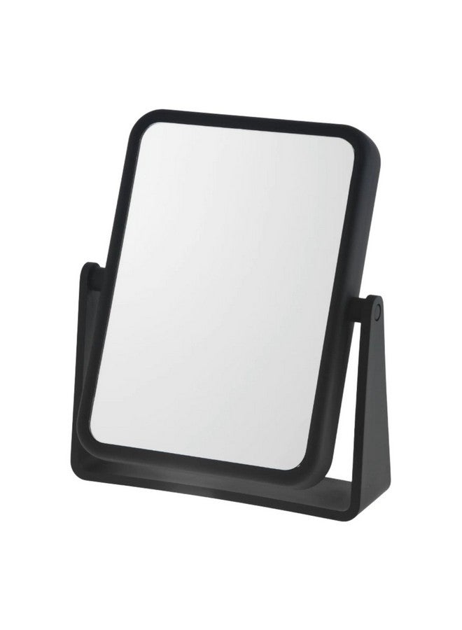 Danielle مرآة مكياج مكبرة مستطيلة بلمسة ناعمة مع تكبير 7X ودوران 360 أسود - Image 1