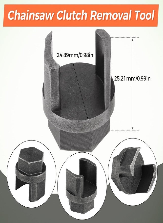 Lemfema 502541603 Clutch Removal Tool & 14mm Piston Stop Tool Kit Compatible with Husqvarna 340 345 346XP 350 351 353 445 450 455 460 461 435 Chainsaws, Replace Part Number # 502541603, # 504910605 - Image 3