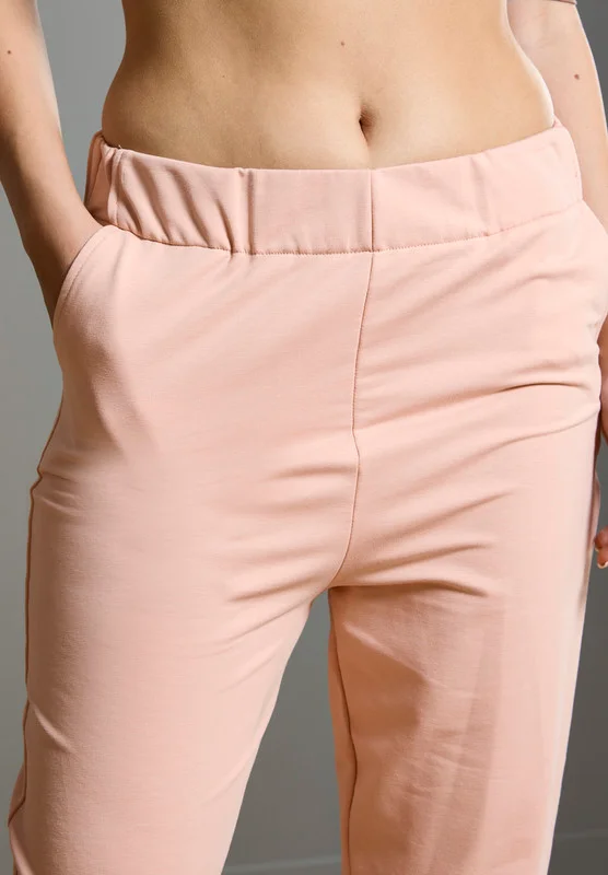 Thouq Tapered Hem Contrast Label Joggers