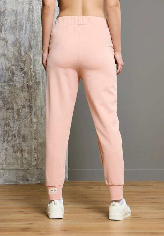 Thouq Tapered Hem Contrast Label Joggers