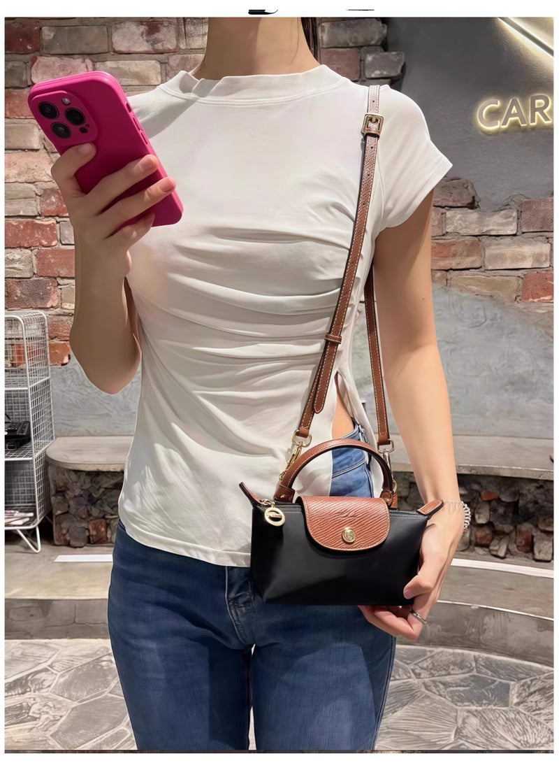 Longchamp Le Pliage mini Shoulder Straps women's Classic Fashion Versatile Mini Makeup Bag, Handbag, Shoulder Bag - Image 3