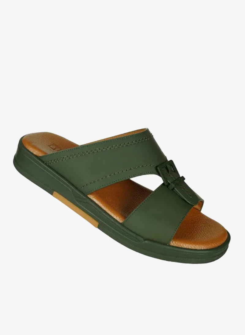 008-3394 Barjeel Uno Men Arabic Sandals BJM 07 Olive
