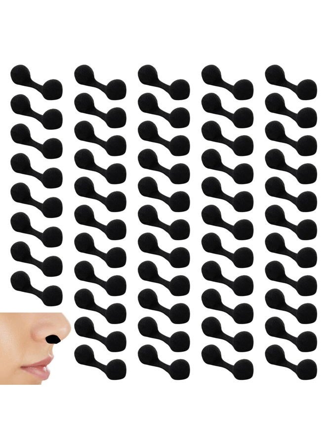 ELERA 50 Pieces Nose Filters for Spray Tanning, Disposable Plugs Supplies for Spray Tanning Nose Protection Allergen Blocker (Black) - Image 1