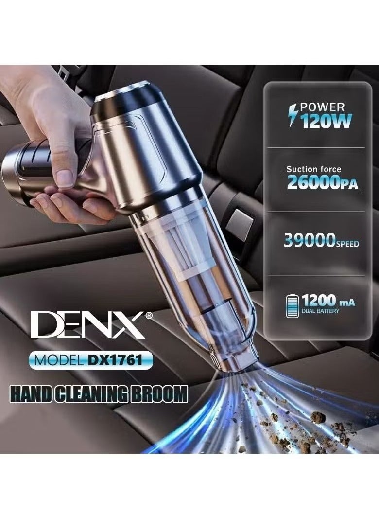 Denx Cordless Handheld Vacuum Cleaner (Suction and Blow) 3 in 1, Rechargeable, for Car, Home, Office, Computer multi-colors - Image 5