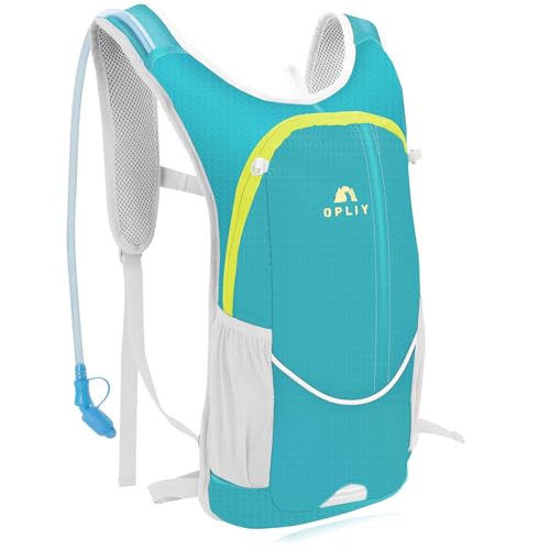 Opliy Hydration Pack,Hydration Backpack with 2L Hydration Bladder Lightweight Running Water Backpack for Women Men Kids (Dark Green) - Image 1