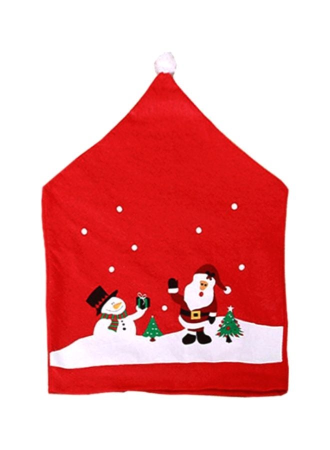 NIBEMINENT Decorative Chair Cover Red/Green/White 60x49cm - Image 1